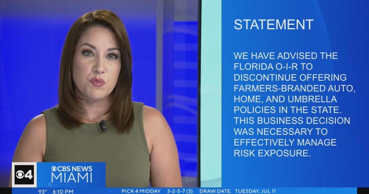 Farmers Insurance leaving Florida CBS Miami