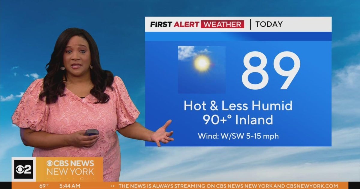 First Alert Weather Break in humidity CBS New York