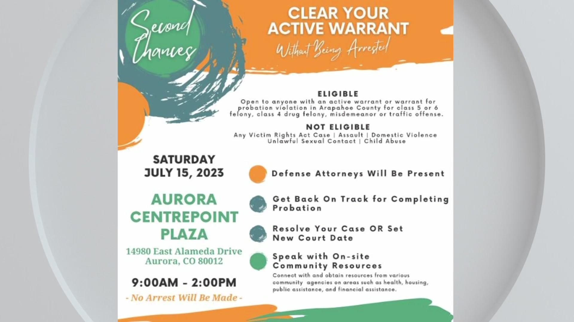 Arapahoe County hosts "Clear Your Active Warrant" day - CBS Colorado