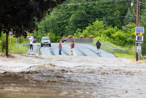 Heavy Rains Cause Catastrophic Flooding In Southern Vermont 