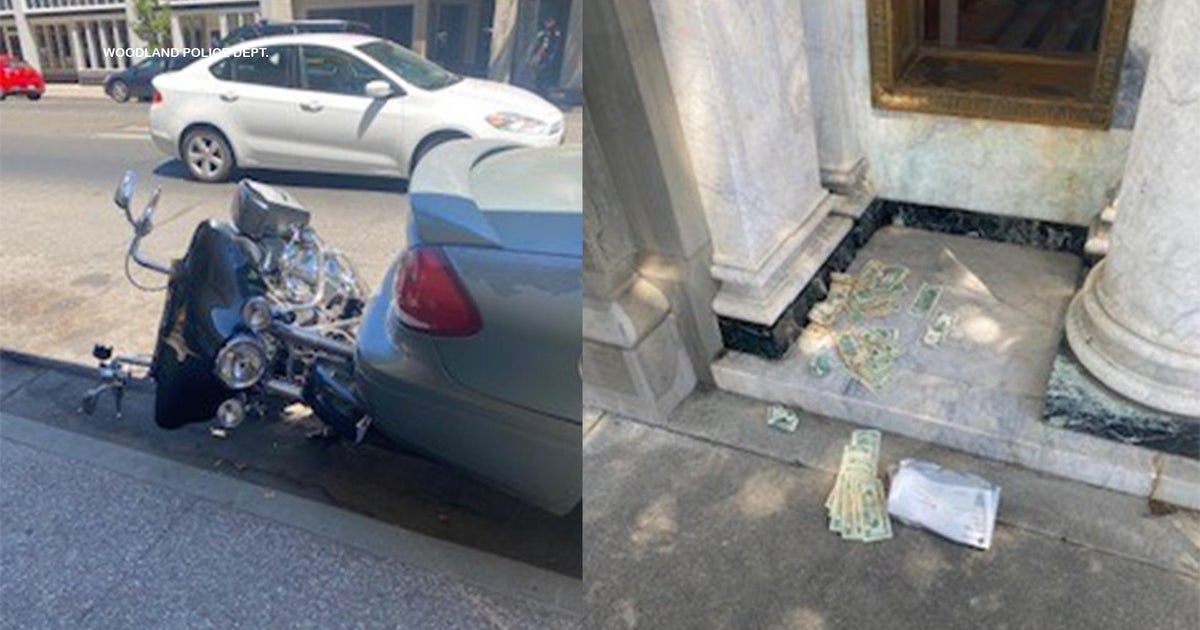 Alleged motorcycle thief and bank robber arrested in Downtown Woodland