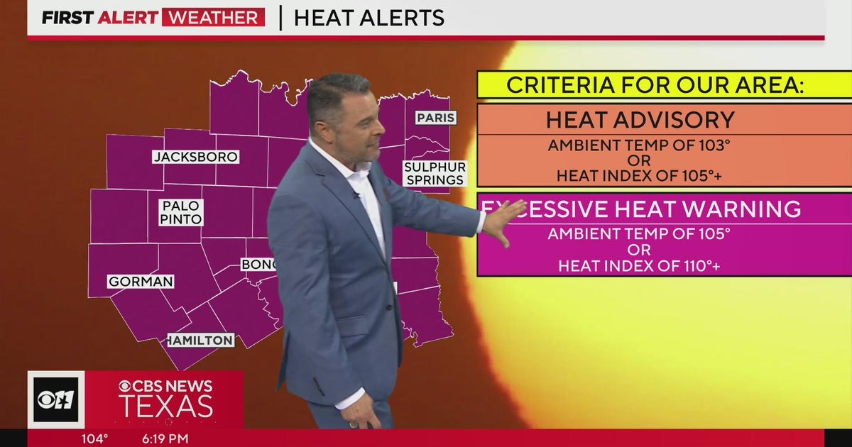Excessive Heat Warning in effect for North Texas - CBS Texas
