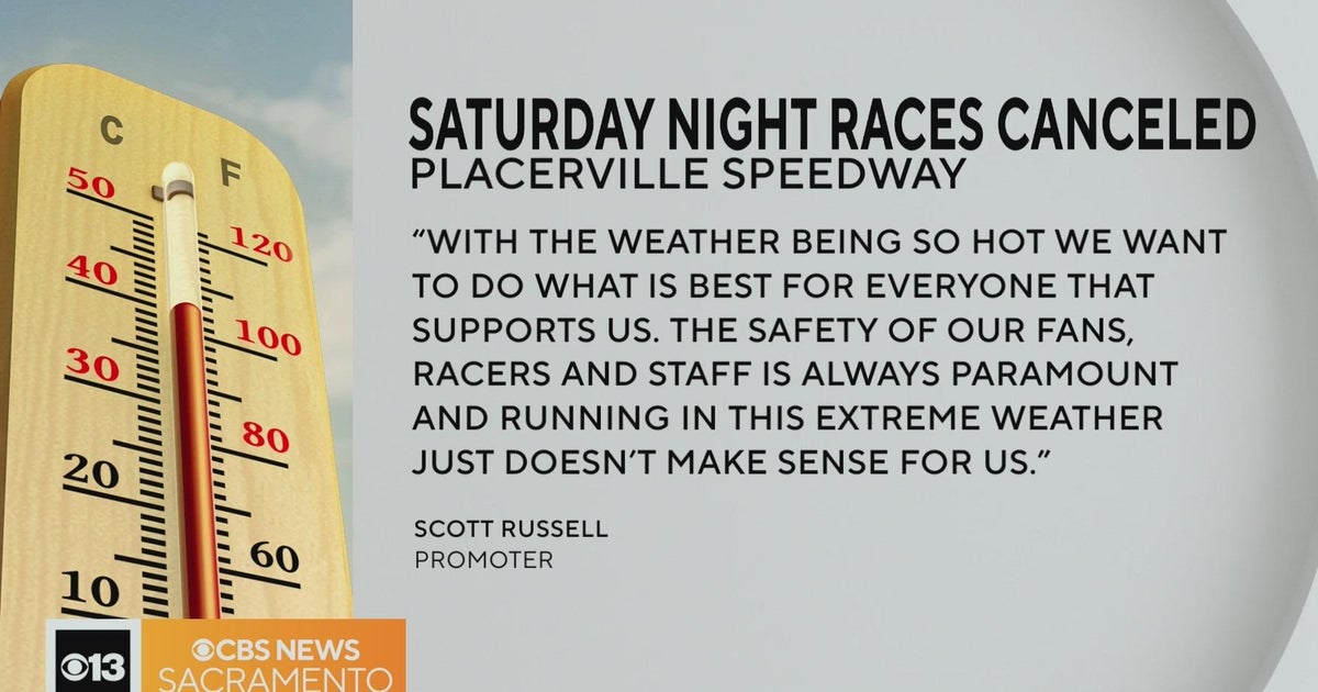 Weekend races at Placerville Speedway canceled due to extreme heat