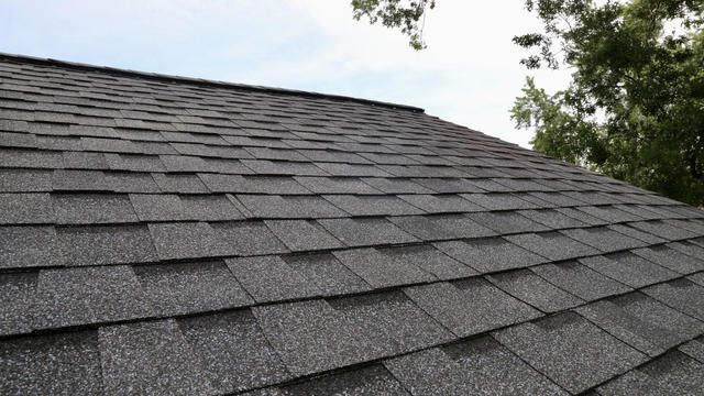 Tab styled roof shingles 