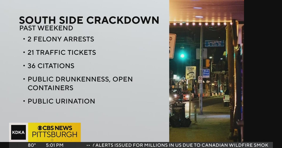 Police issue citations on South Side - CBS Pittsburgh