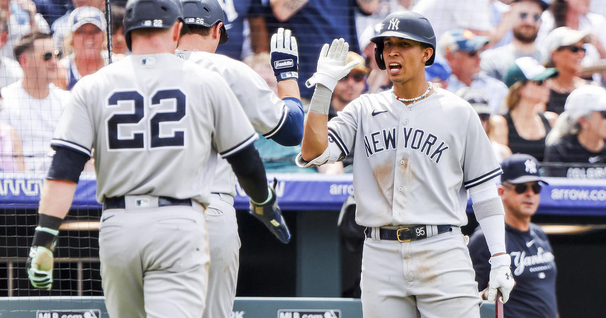 A detail shot of the New York Yankees logo on the uniform of Gleyber  News Photo - Getty Images