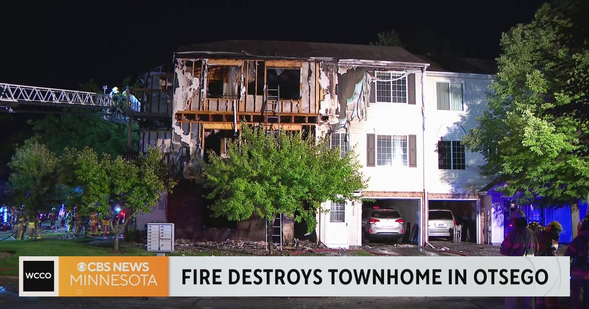 Video Fire breaks out at townhomes in Otsego CBS Minnesota