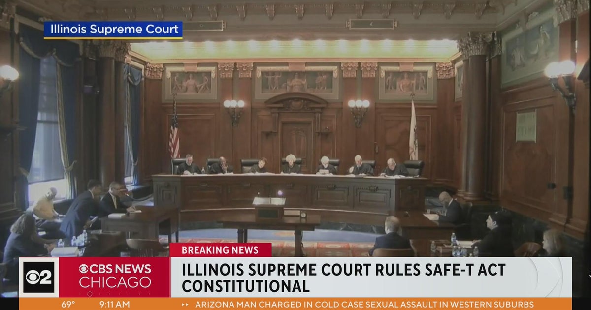 Illinois Supreme Court rules end to cash bail constitutional CBS Chicago Illinois Supreme Court rules end to cash bail constitutional CBS Chicago