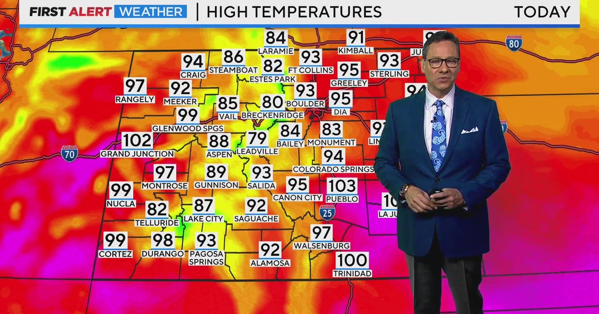 Another toasty Tuesday in Colorado with a few gusty showers and T ...
