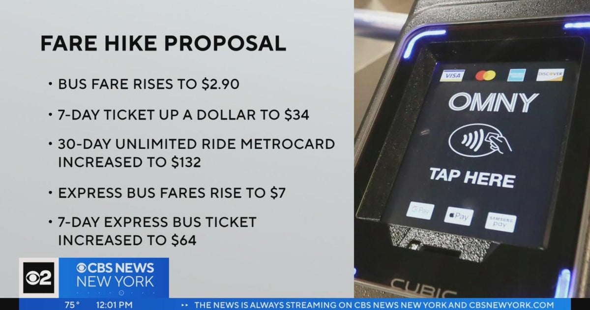 MTA board set to vote on proposed fare and toll hikes - CBS New York
