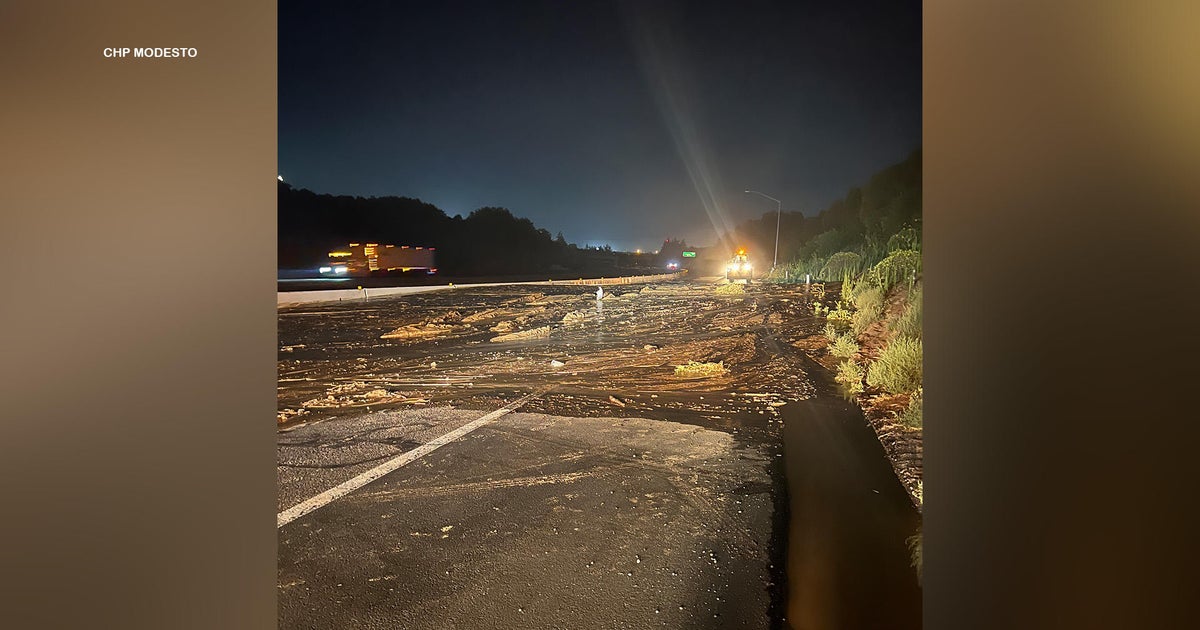 Mudslide shuts down part of SB Highway 99 in Merced County
