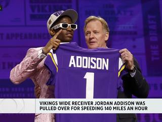 Jordan Addison Minnesota Vikings Youth Legend Olive Salute to