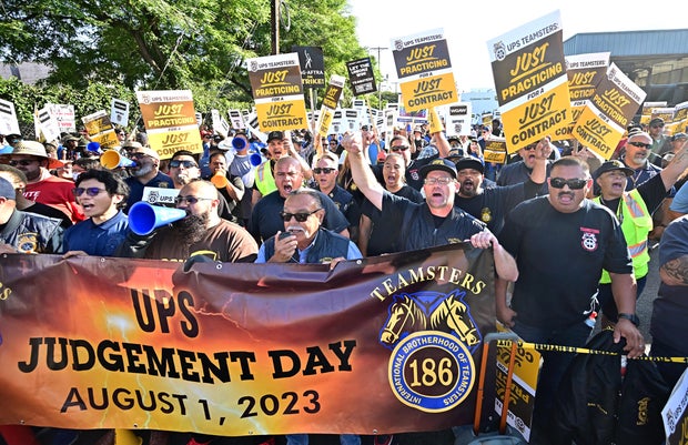 Teamsters march