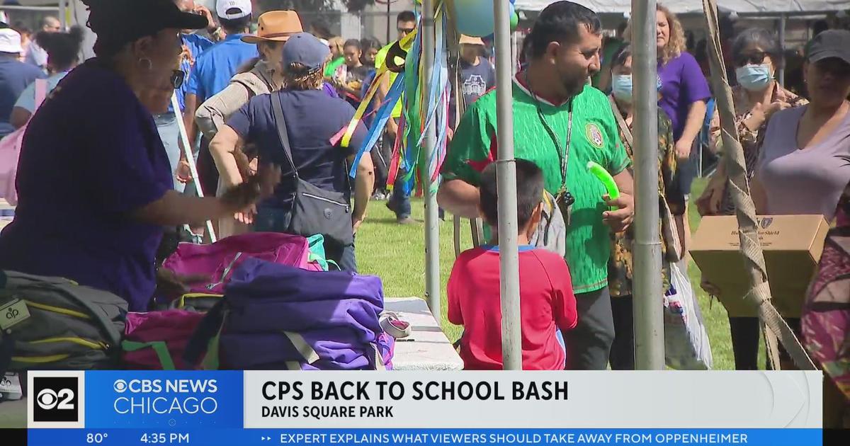 CPS hosts Back-to-School Bash at Davis Square Park - CBS Chicago