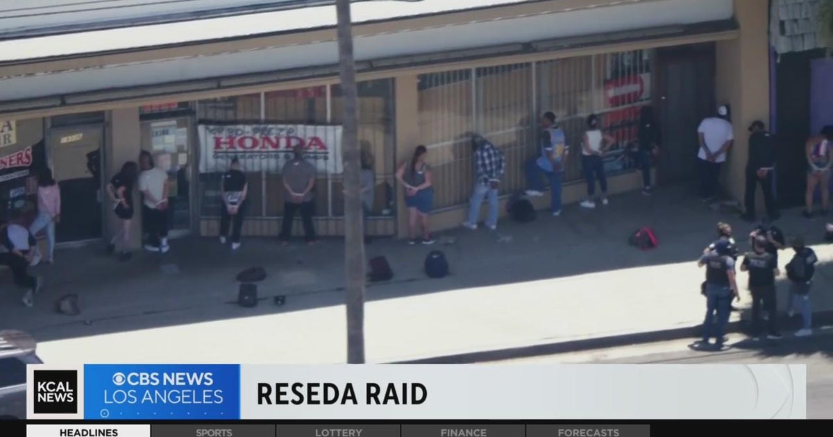 LAPD raids illegal casino in Reseda, issues 20 citations - CBS Los Angeles