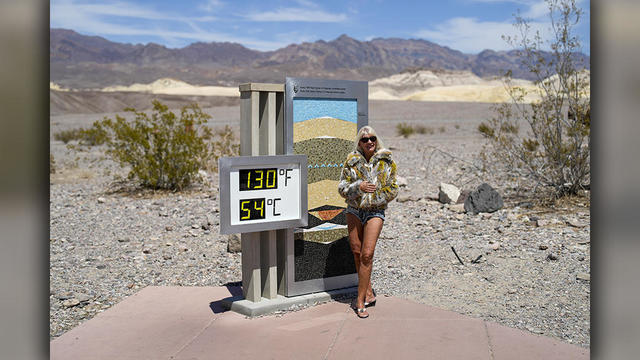 Death Valley Thermometer - Heat Wave World Recordkeeping 