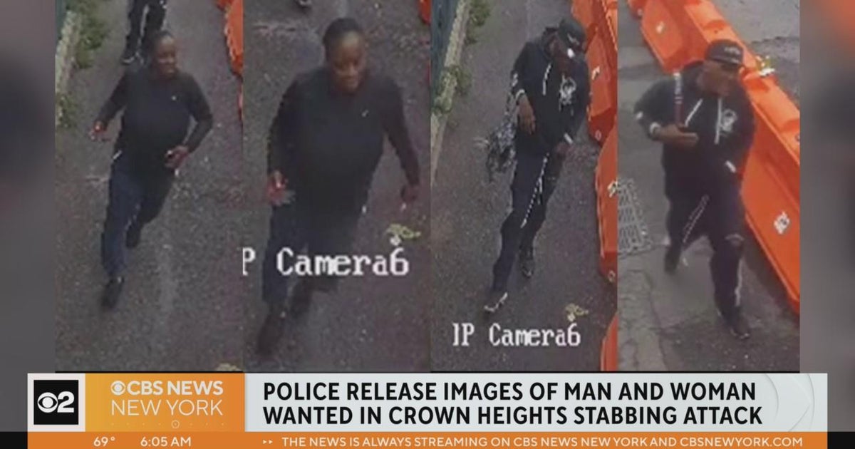 New video shows suspects in stabbing of Brooklyn woman - CBS New York