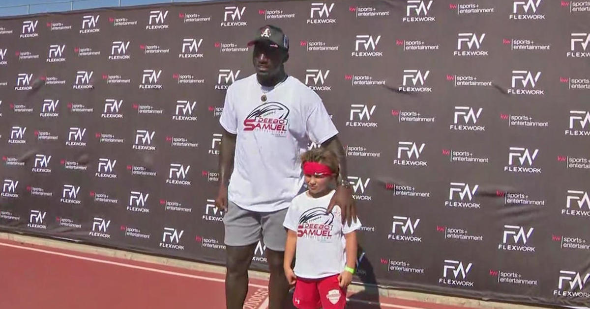 49ers star Deebo Samuel inspires at youth football camp CBS San Francisco