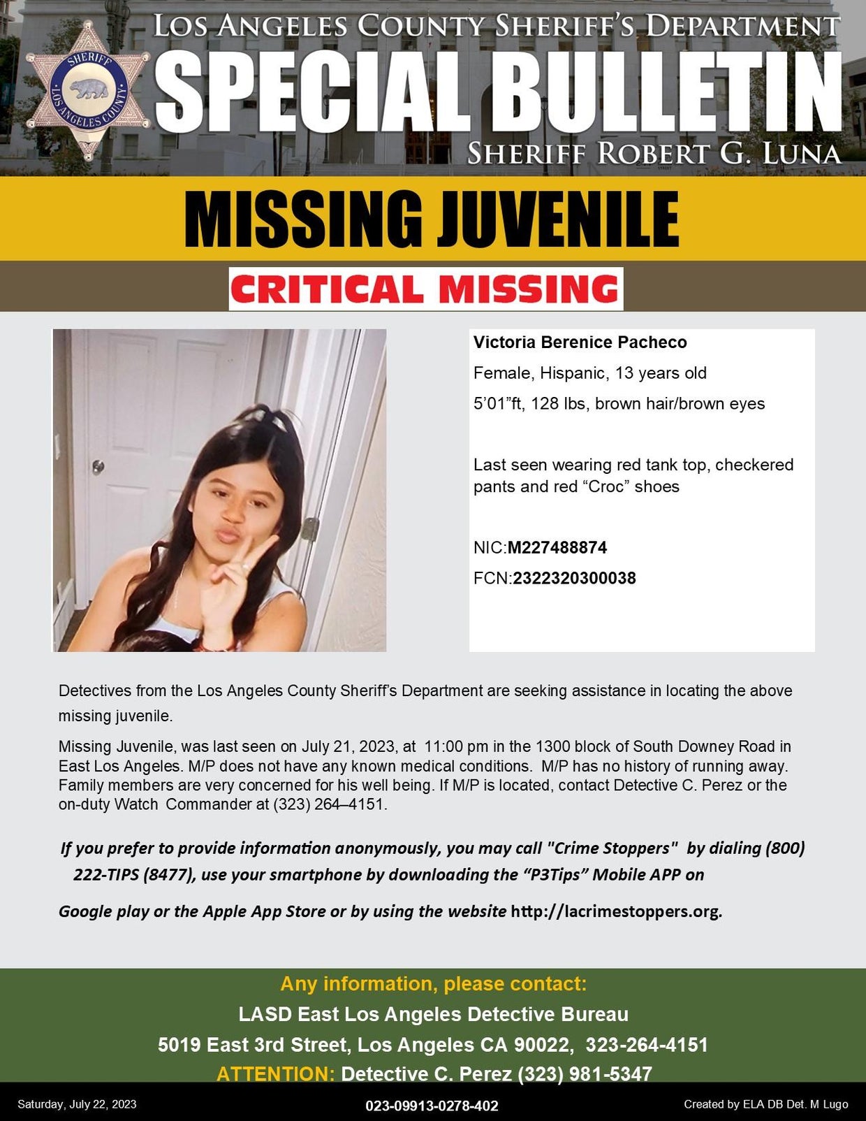 Missing 13-year-old East Los Angeles girl found safe - CBS Los Angeles