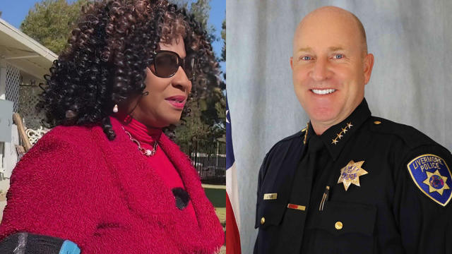 Alameda County District Attorney Pamela Price and Livermore Police Chief Jeramy Young 