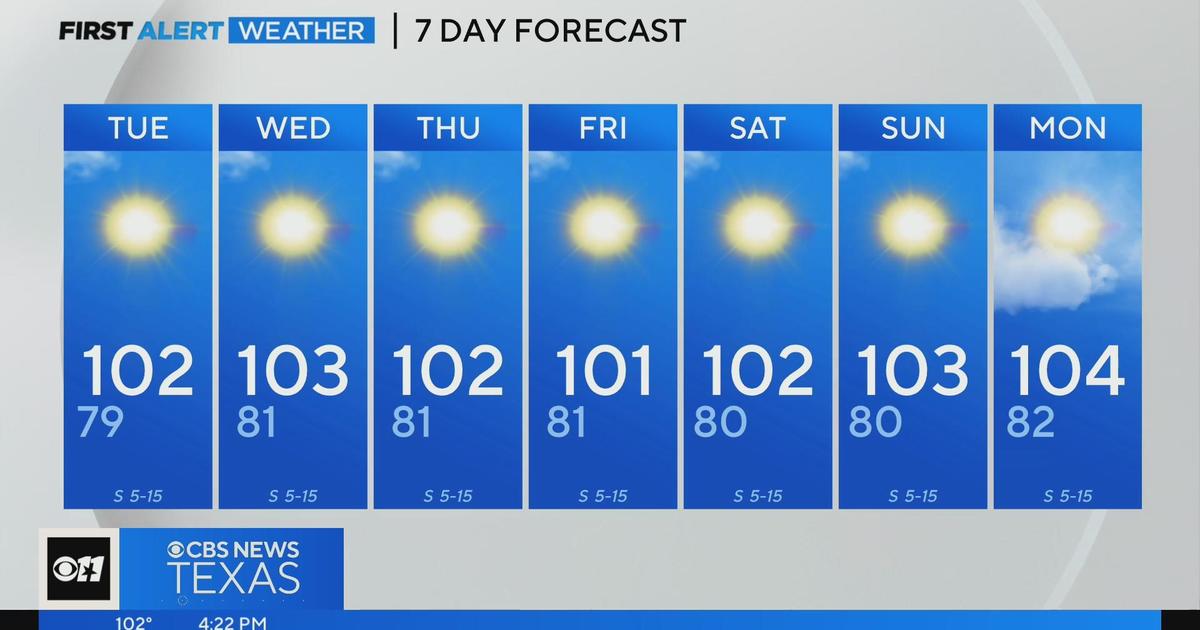 More 100degree days ahead for North Texas CBS Texas