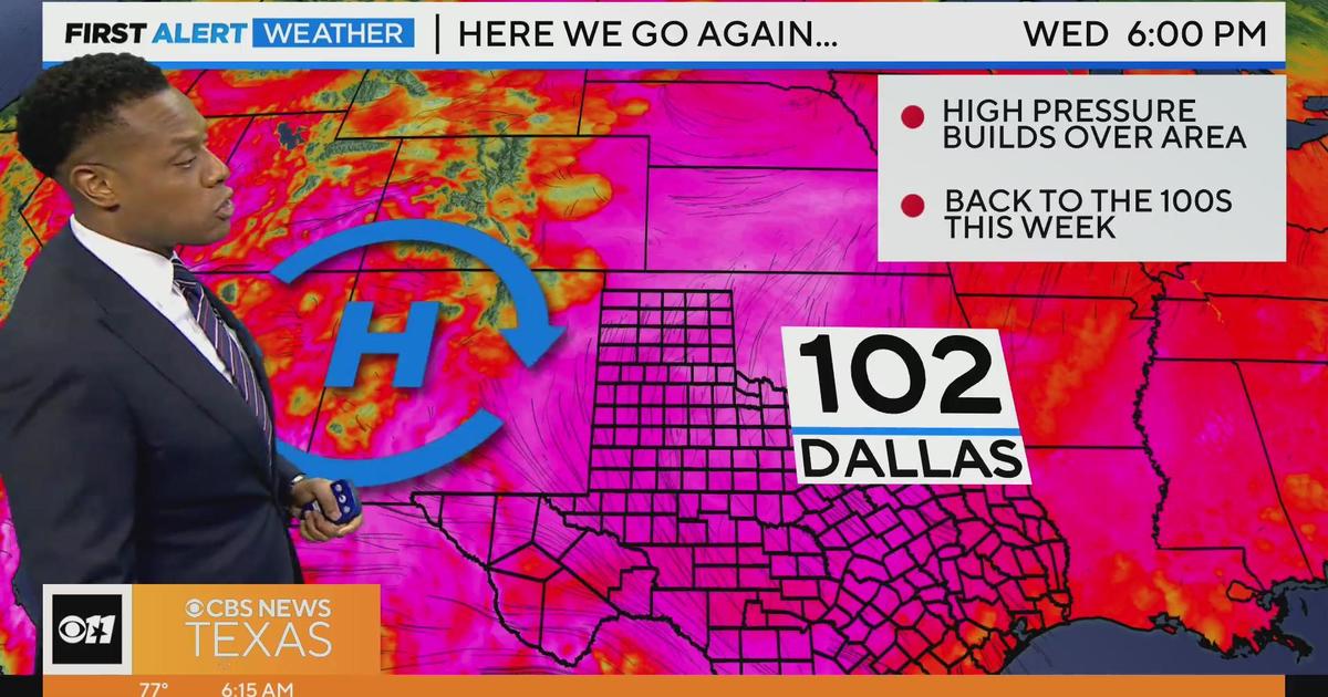 Dry Hot Week Ahead As North Texas Returns To Triple Digit Heat Cbs Texas