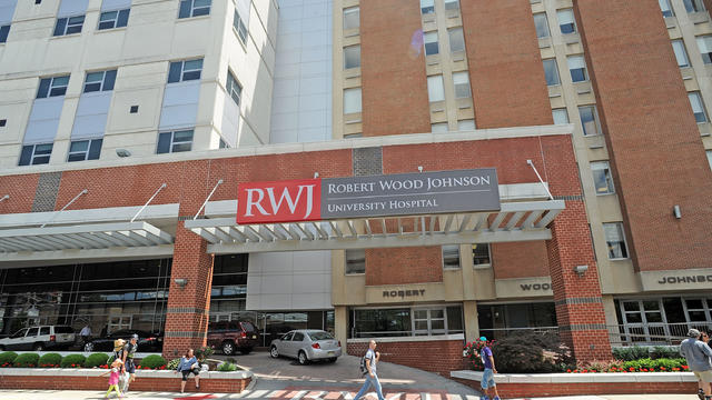 Exterior view of the Robert Wood Johnson University Hospital on June 7, 2014 in New Brunswick, New Jersey. 