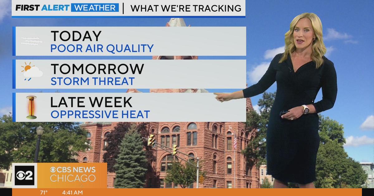 Chicago First Alert Weather Air Quality Alert Sunshine Cbs Chicago