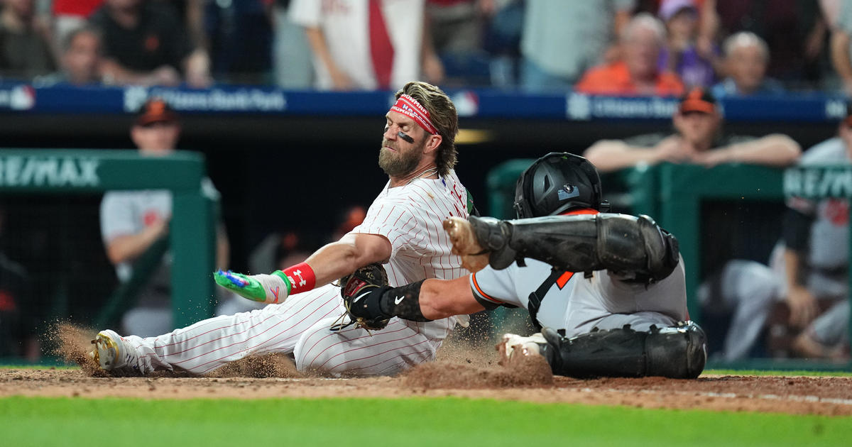 Phillies' Bryce Harper to make debut at first base vs. Guardians - CBS  Philadelphia