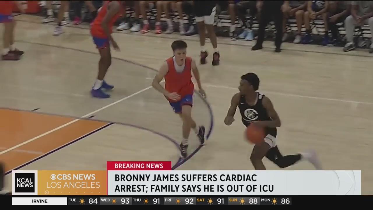Bronny James is released from the hospital after suffering a