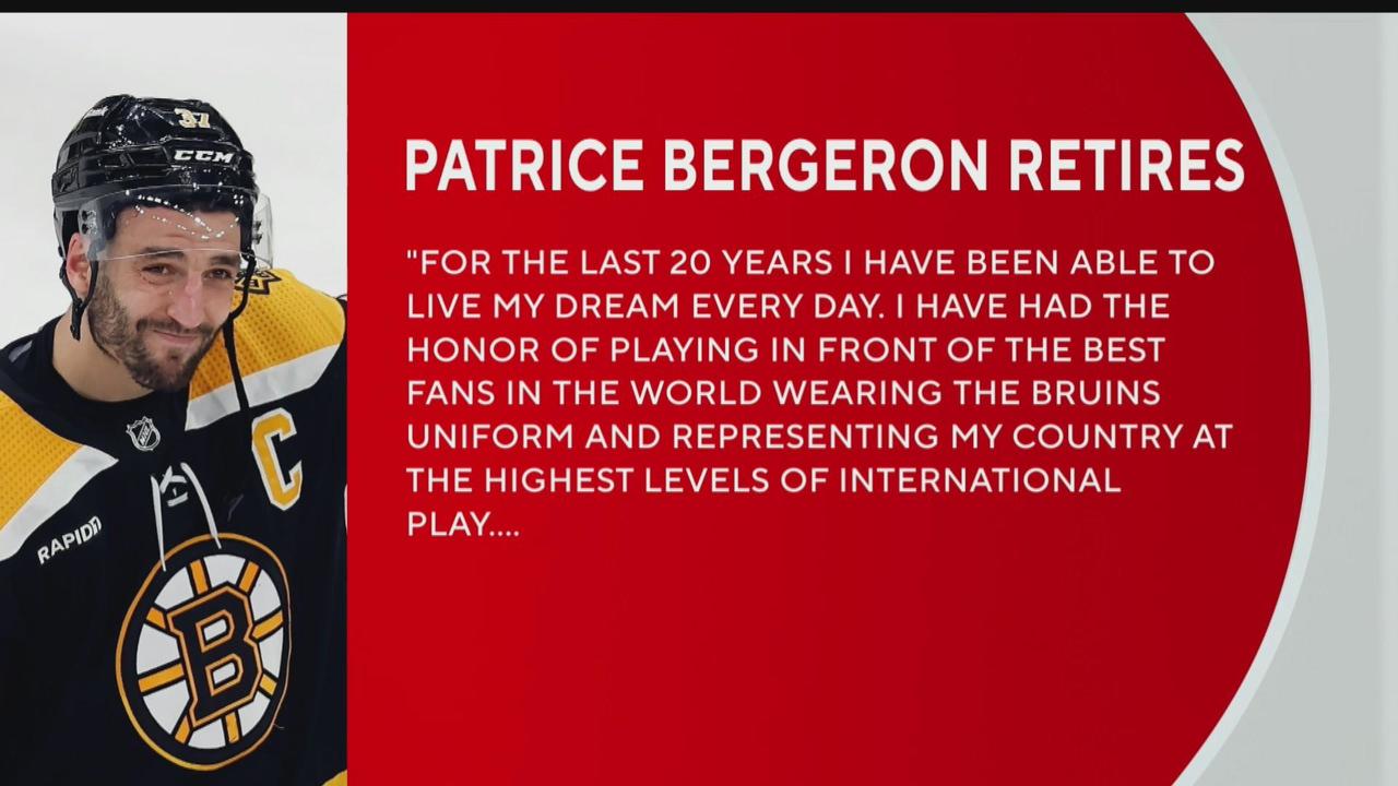 Will Patrice Bergeron retire?