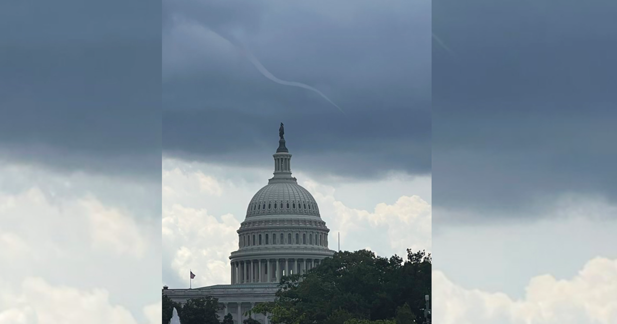 Small funnel cloud over US Capitol turns into viral photo - CBS Baltimore