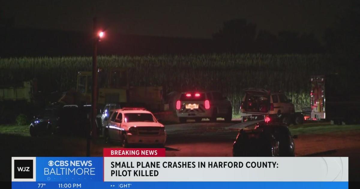 Harford County singleengine plane crash in open field leaves pilot