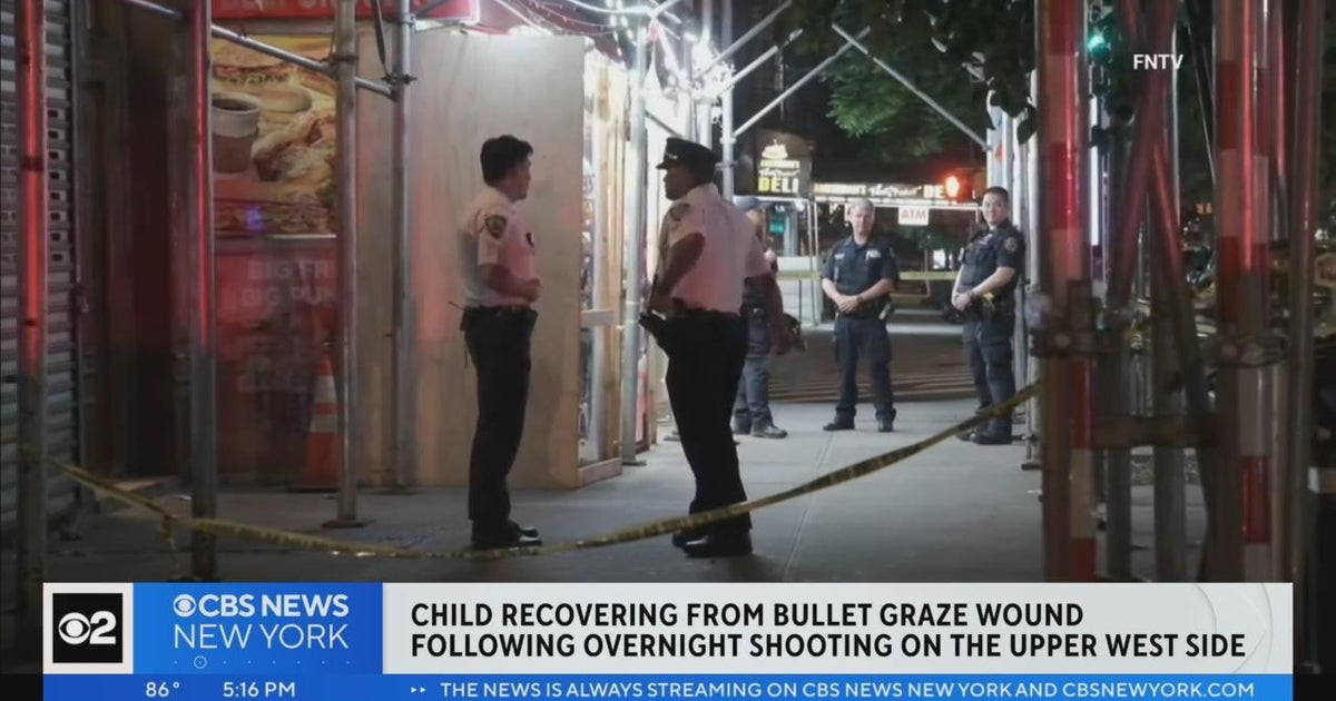 Child grazed by bullet on Upper West Side - CBS New York
