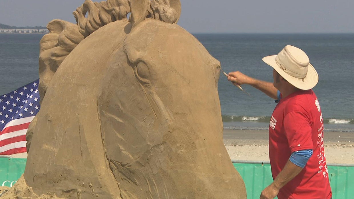 Rain, wind may impact Revere Beach Sand Sculpting Festival - CBS Boston