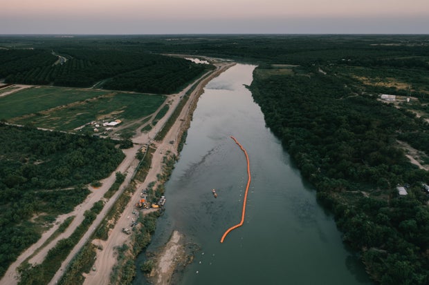 Texas Installs Buoy Barrier On Rio Grande River To Deter Migrants