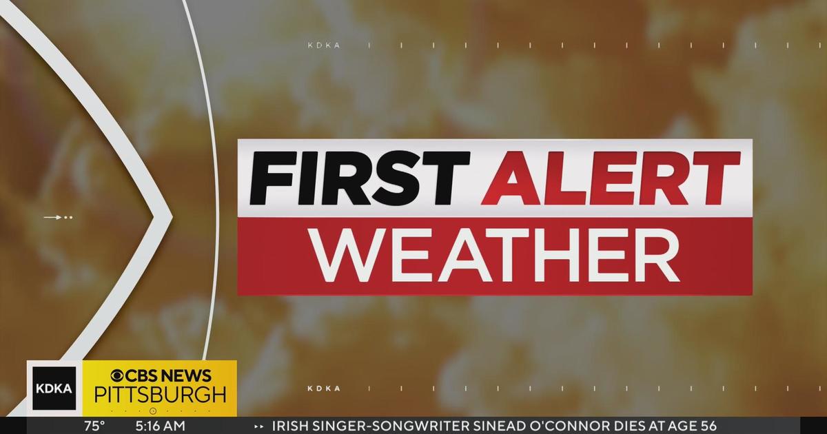 First Alert Weather: Hot, humid, and stormy over the next 24 hours - CBS  Pittsburgh