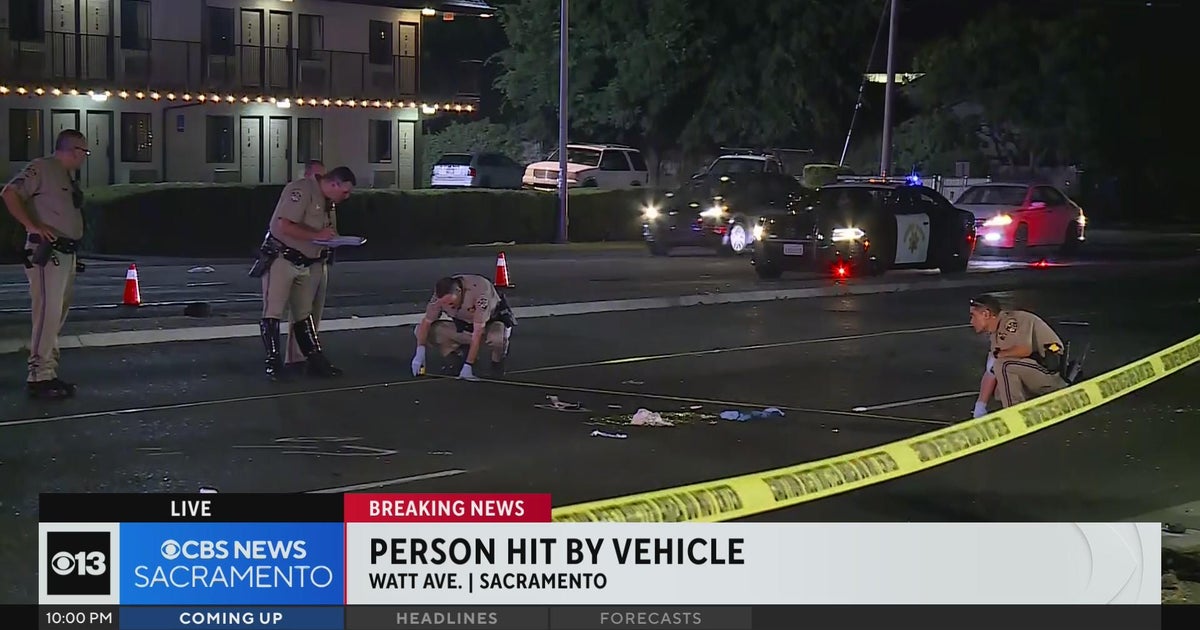 Perseon hit by vehicle along Watt Avenue in Sacramento County