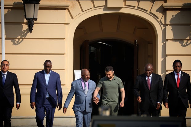 Ukrainian President Zelensky Meets With African Leaders In Kyiv