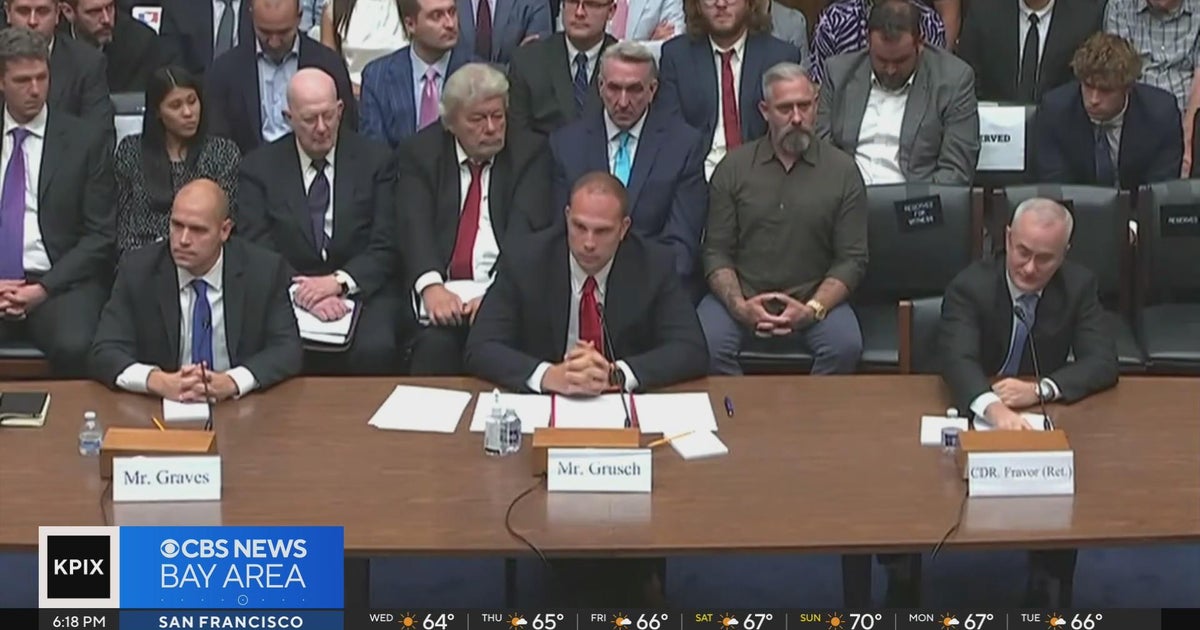 House panel holds hearing on UFOs - CBS San Francisco