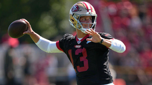 49ers training camp: Brock Purdy returns to practice for 1st time since  elbow surgery - CBS San Francisco