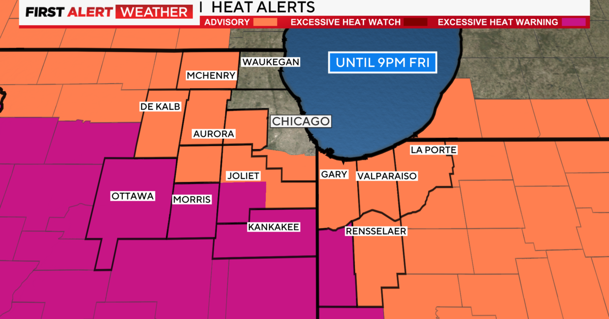 Chicago First Alert Weather Dangerous Heat Thursday Friday Cbs Chicago