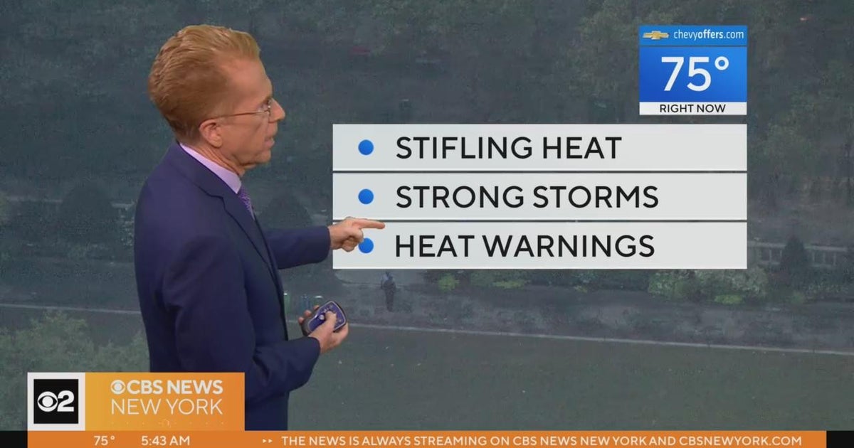 First Alert Weather: Red Alert for excessive heat, strong storms - CBS ...