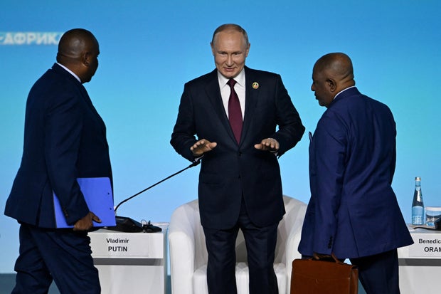 Russian President Vladimir Putin attends Russia-Africa summit in Saint Petersburg