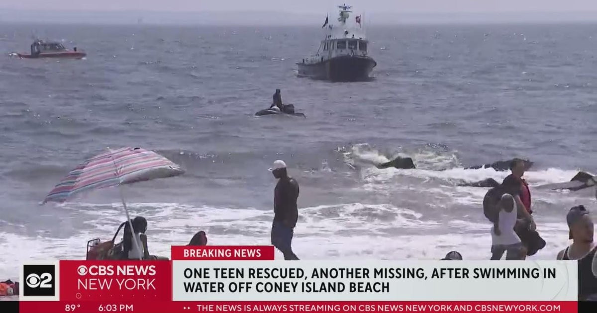 16yearold rescued from water off Coney Island; 15yearold missing