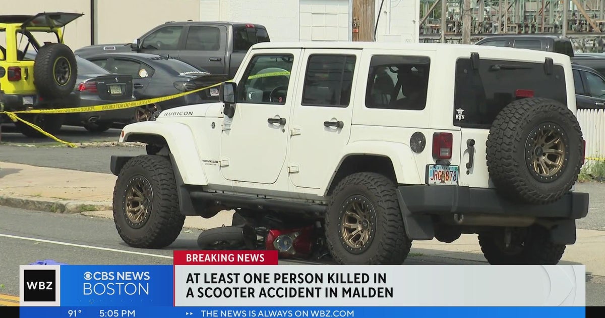 One person killed in scooter crash in Malden CBS Boston