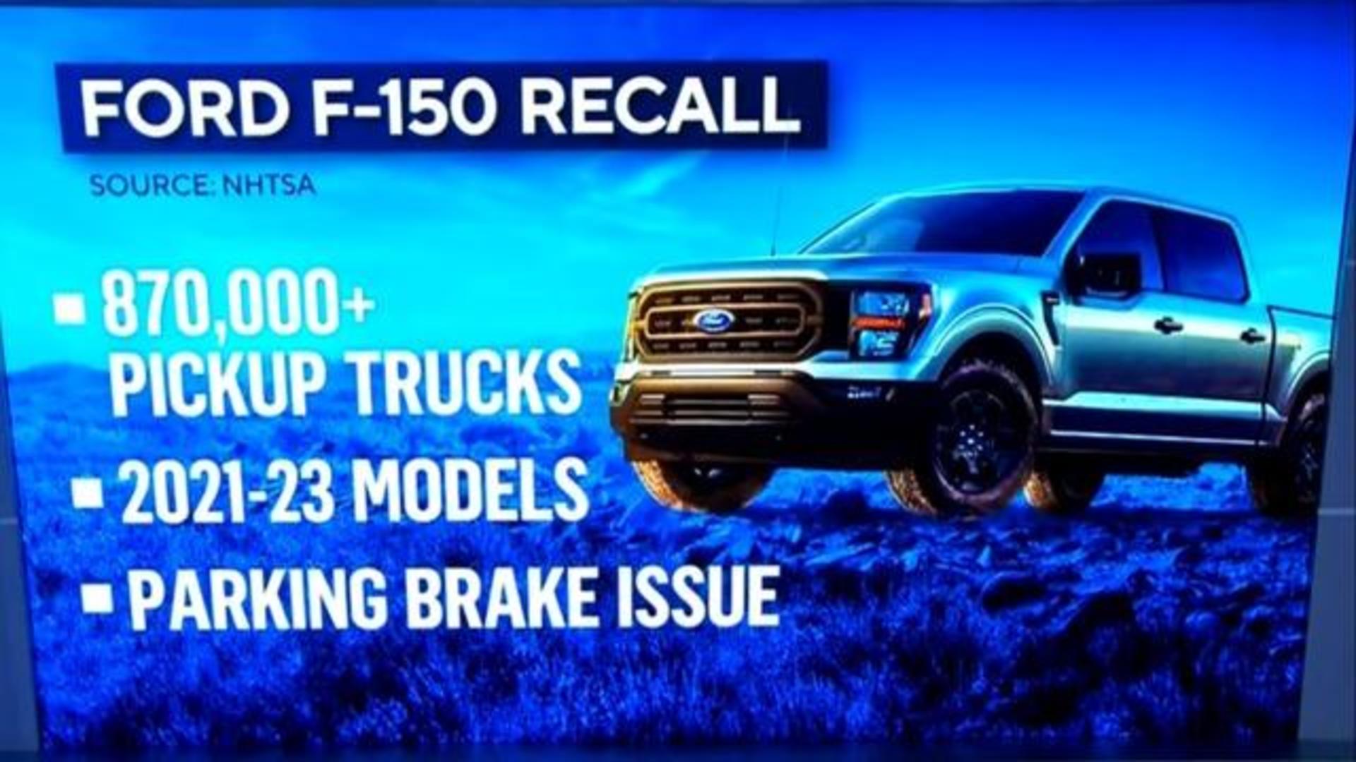 Ford recalls 870,000 F-150 trucks - CBS News