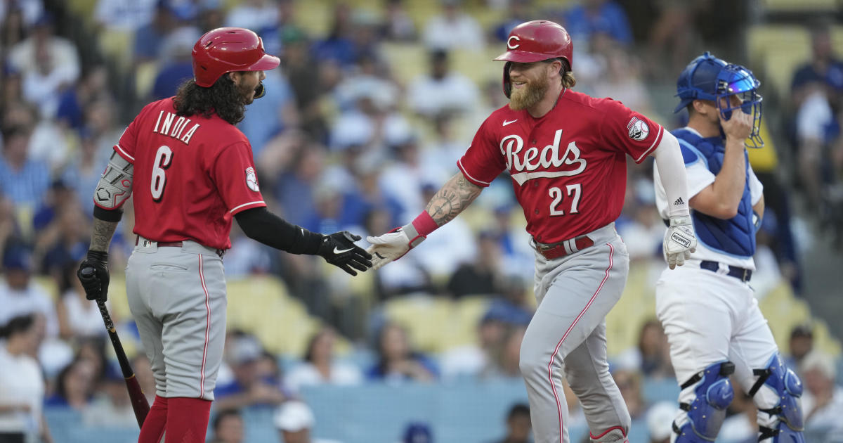 Reds beat NL West-leading Dodgers 6-5, move a half-game back in NL