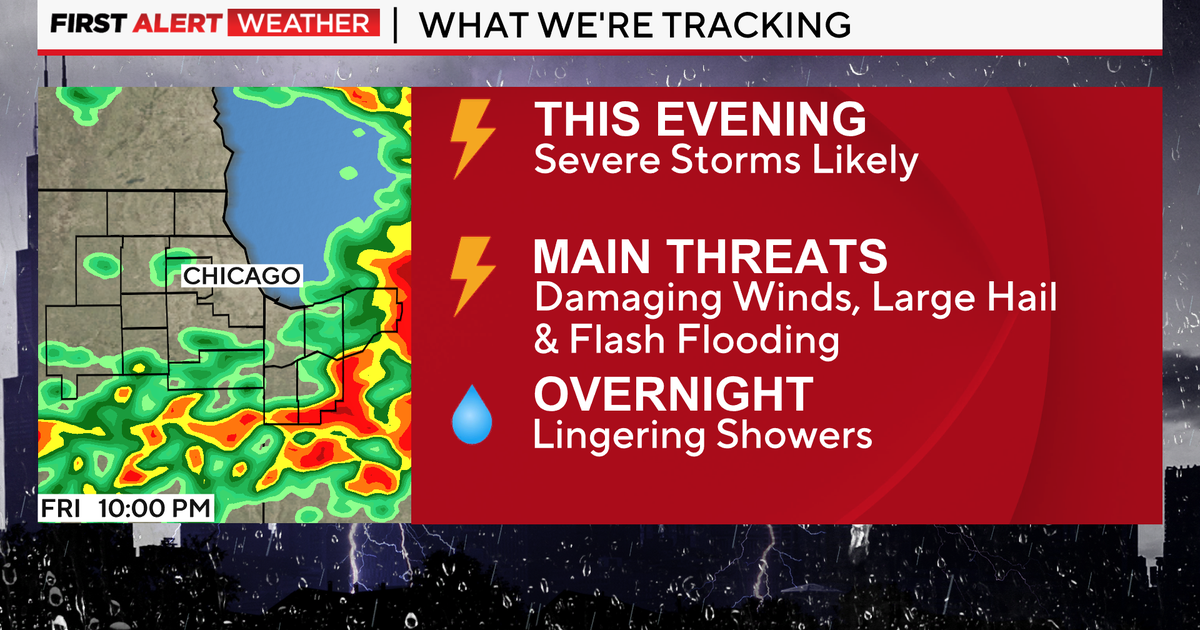 Severe thunderstorms bear down on Chicago area