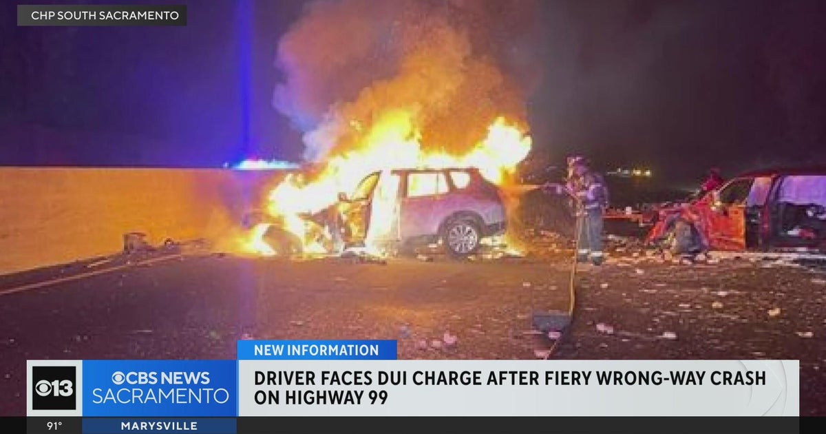 Driver faces DUI charge after Highway 99 crash in Sacramento - CBS ...